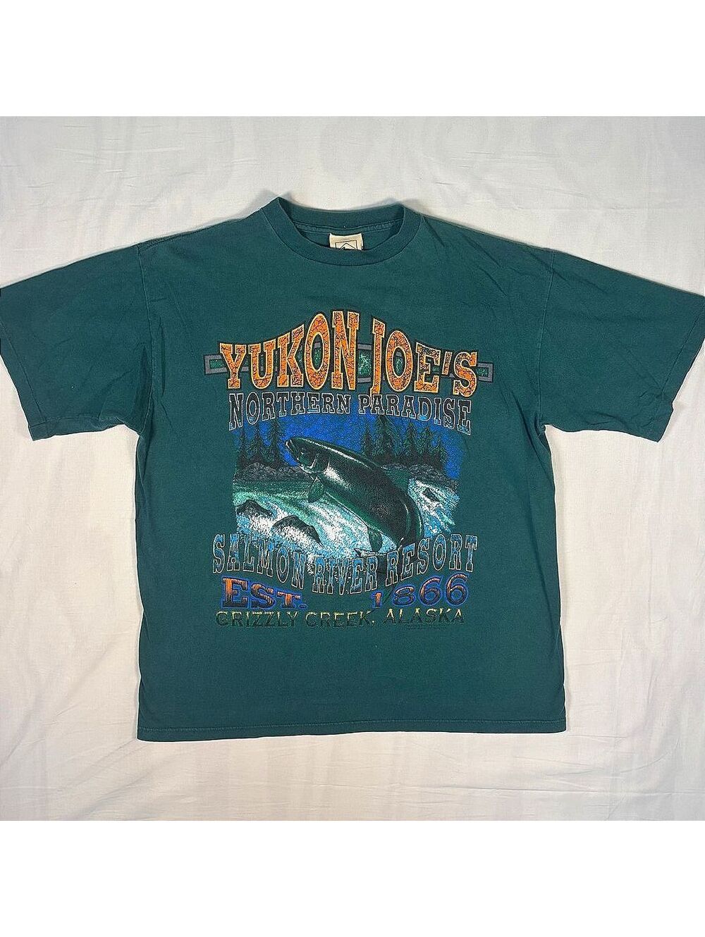 VTG 90s National Wildlife Federation Yukon Joe's Alaska Tee L Wildlife Graphic